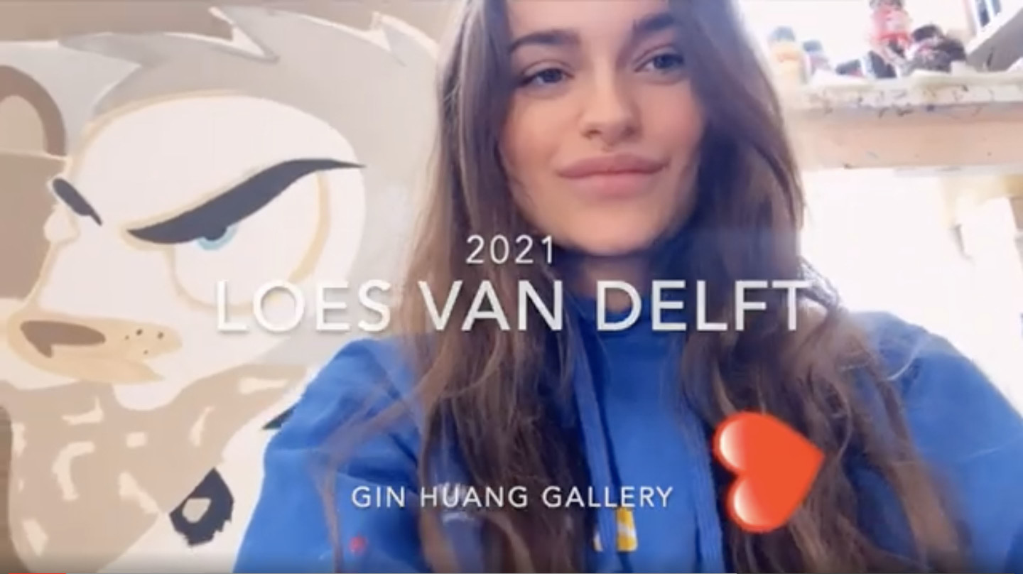 Dutch artist Loes van Delft greets to everyone