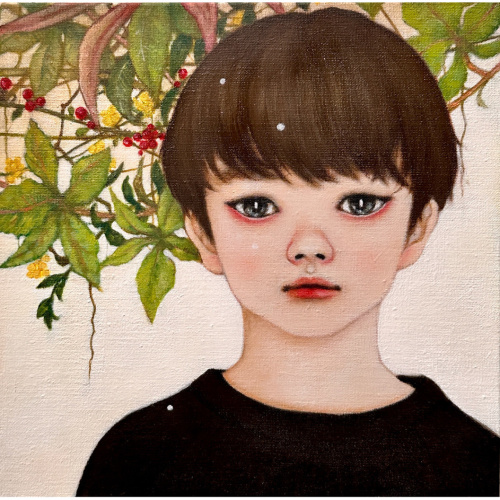 Kiriko Iida, Shade, H 27.3 x W 27.3, Oil on Canvas